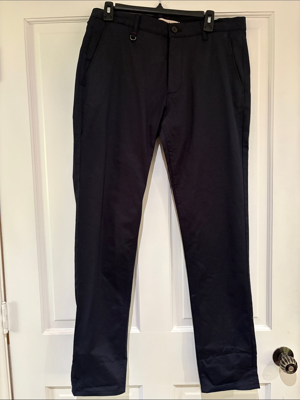 Zara Men's Navy Chinos Slim Straight